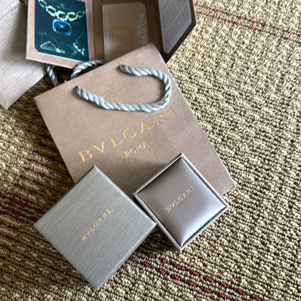 Bvlgari bag , boxes , authentic cards